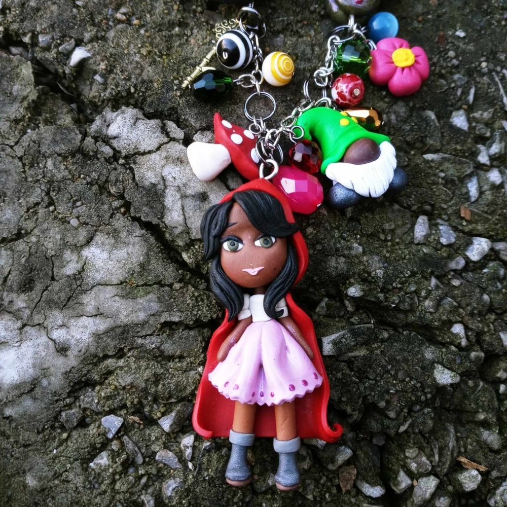 ❤🌹Red Riding 🍄Hood 🐺Necklace 🐺 - Picture 3 of 6